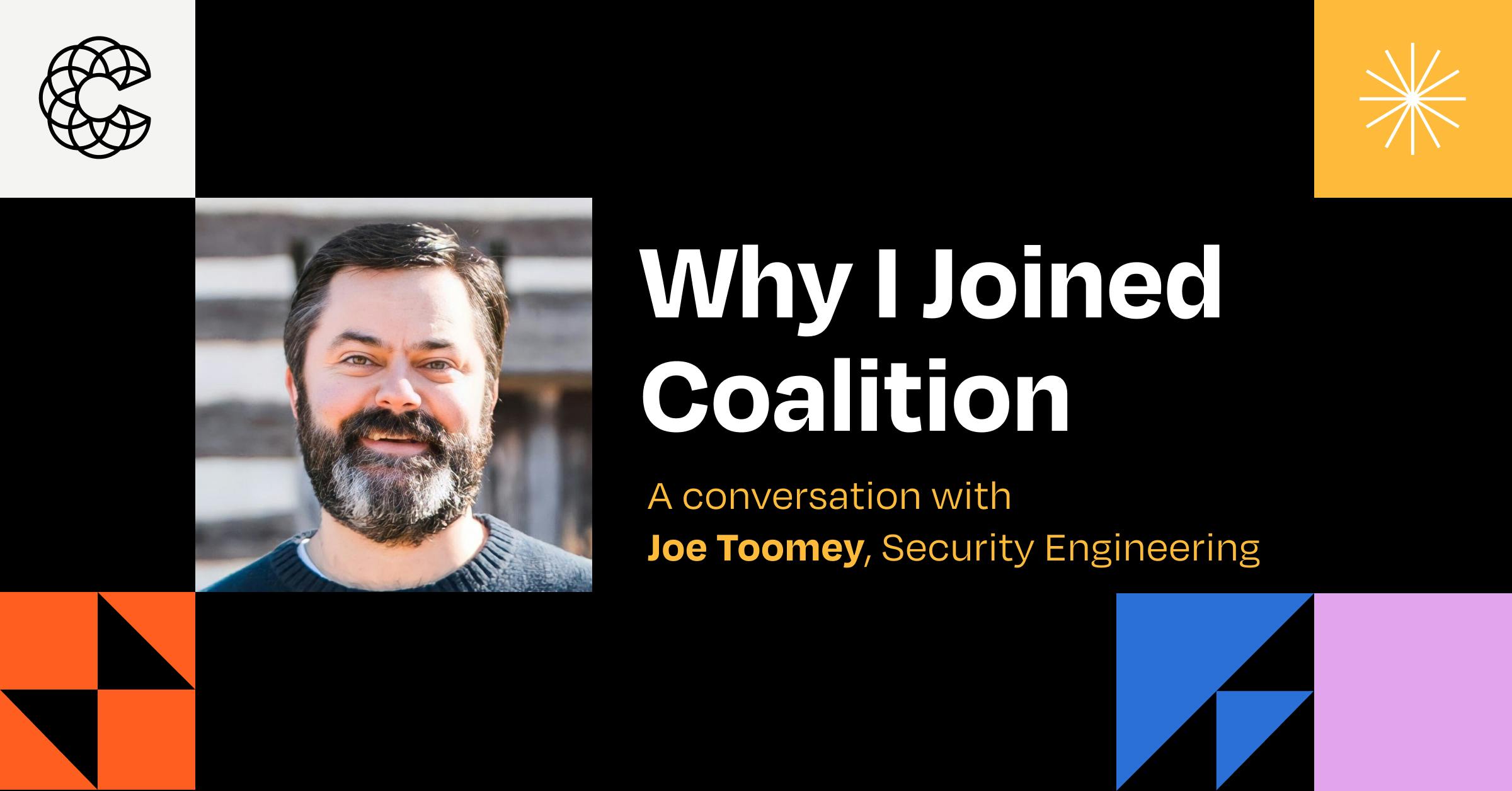 Coalition Blog: Joe Toomey
