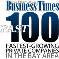 2021 San Francisco Business times 100 Fastest-Growing Private Companies in the Bay Area logo